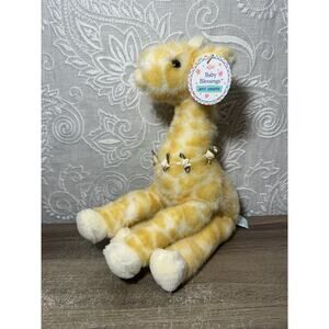 Vintage Russ Baby Blessings Jiffy Giraffe Plush Floral Flower Necklace Stuffed